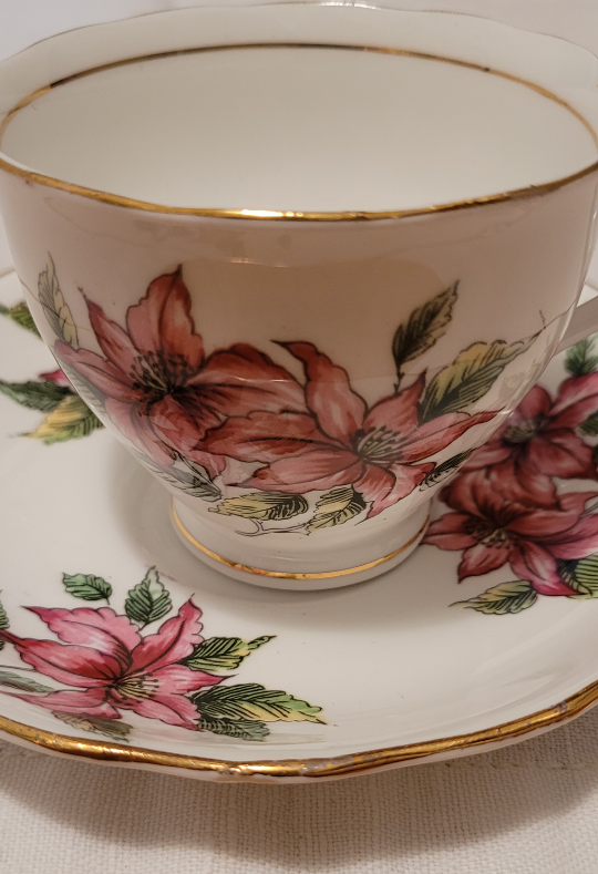 vintage Colclough pattern 6436 Teacup Set image indicator(2)