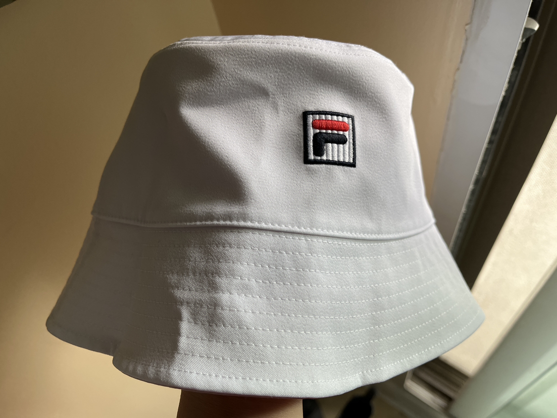 Fila white bucket hat
