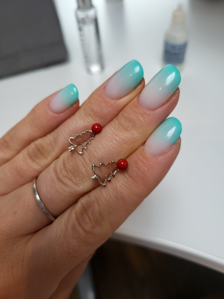 New silver earrings - photo 2