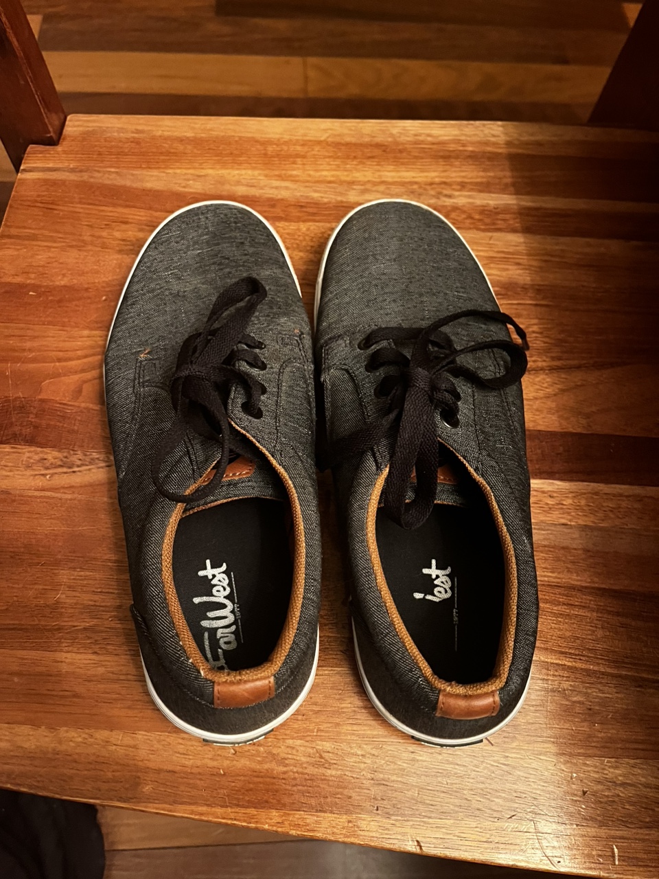 Dark grey lace up casual men’s shoes