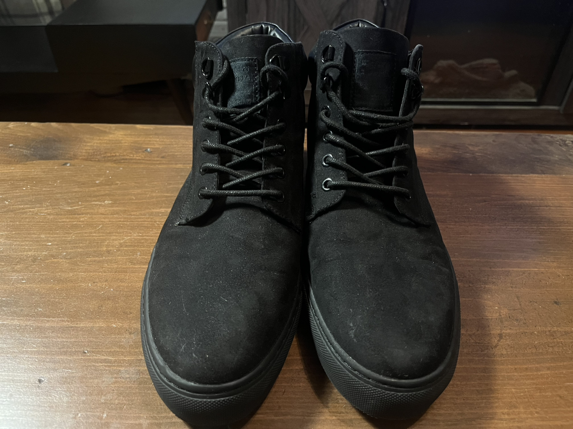 H&M Faux Suede Size 11.5 Men’s High Top Boots - photo 3
