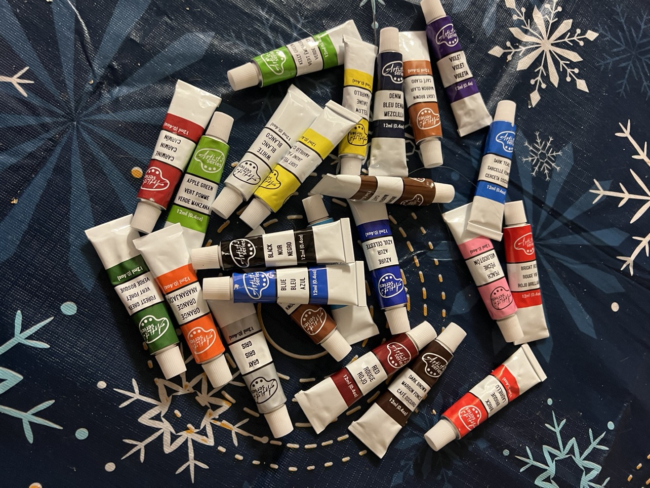 Oil paints set
