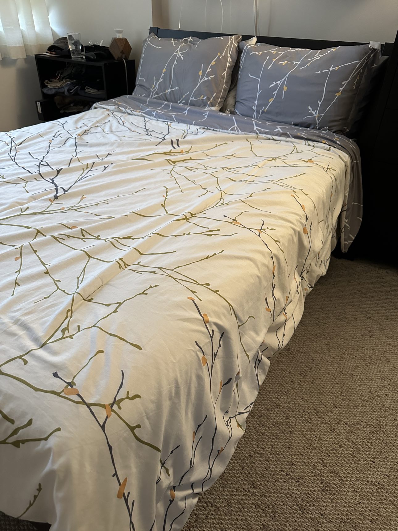 Full size mattress and bed frame