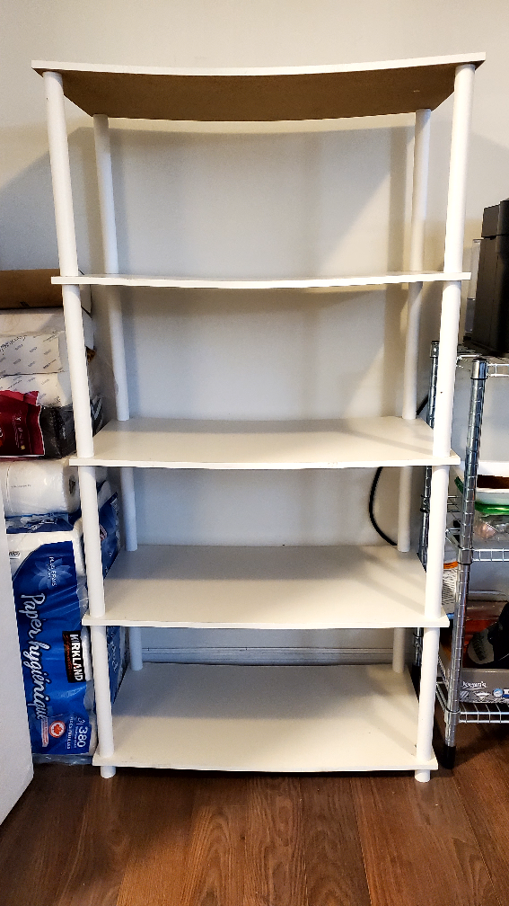 [Used] White Shelving Unit