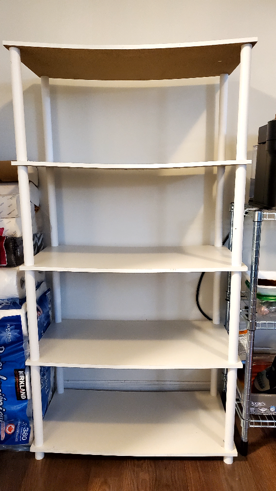 [Used] White Shelving Unit - photo 2