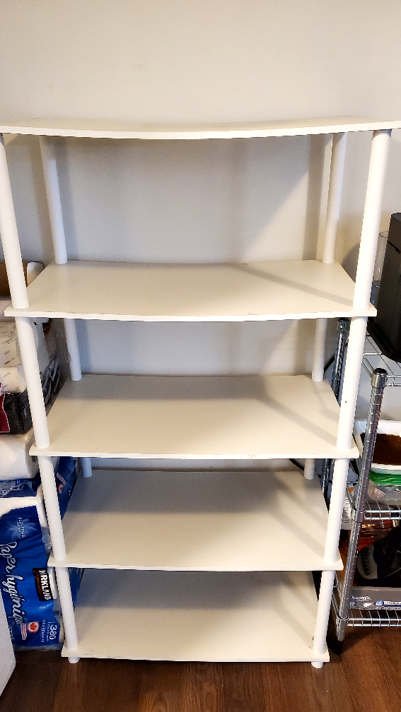 [Used] White Shelving Unit - photo 3