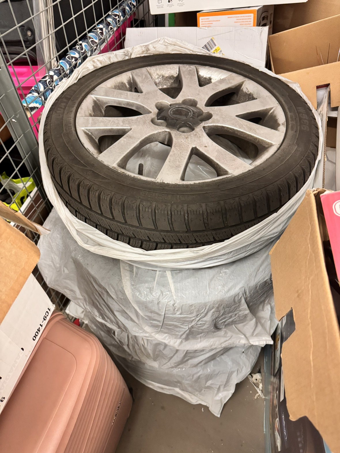 Winter tire and rim