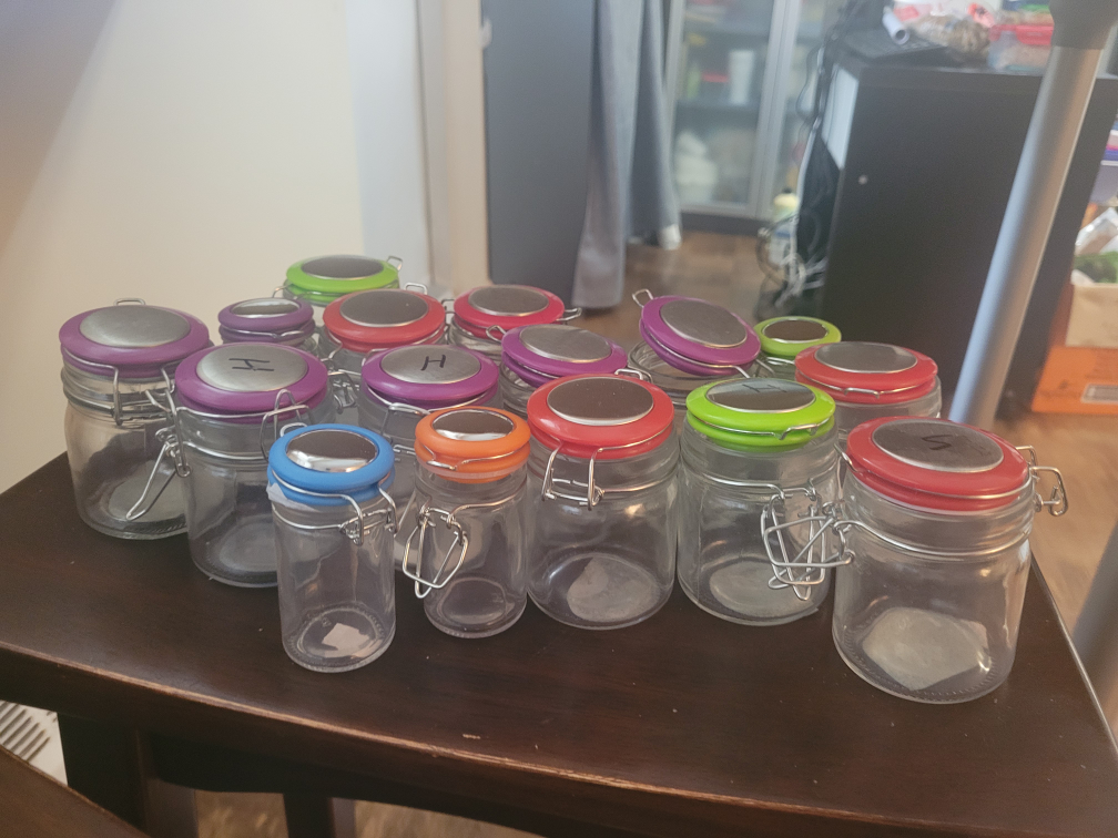 Glass jars