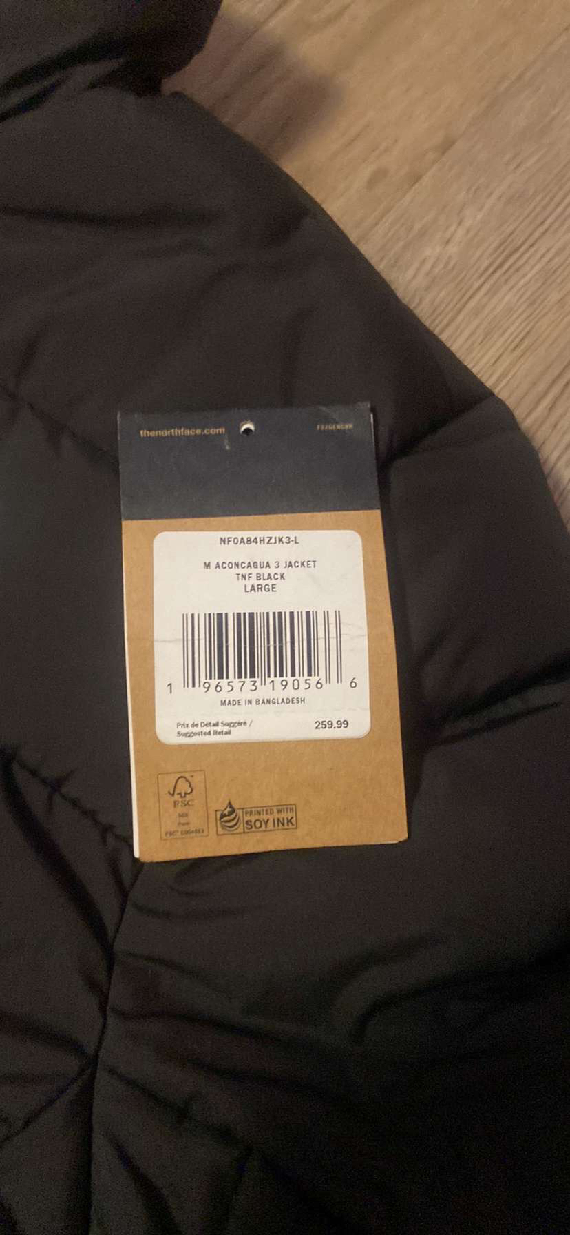 Northface puffer jacket large - photo 2
