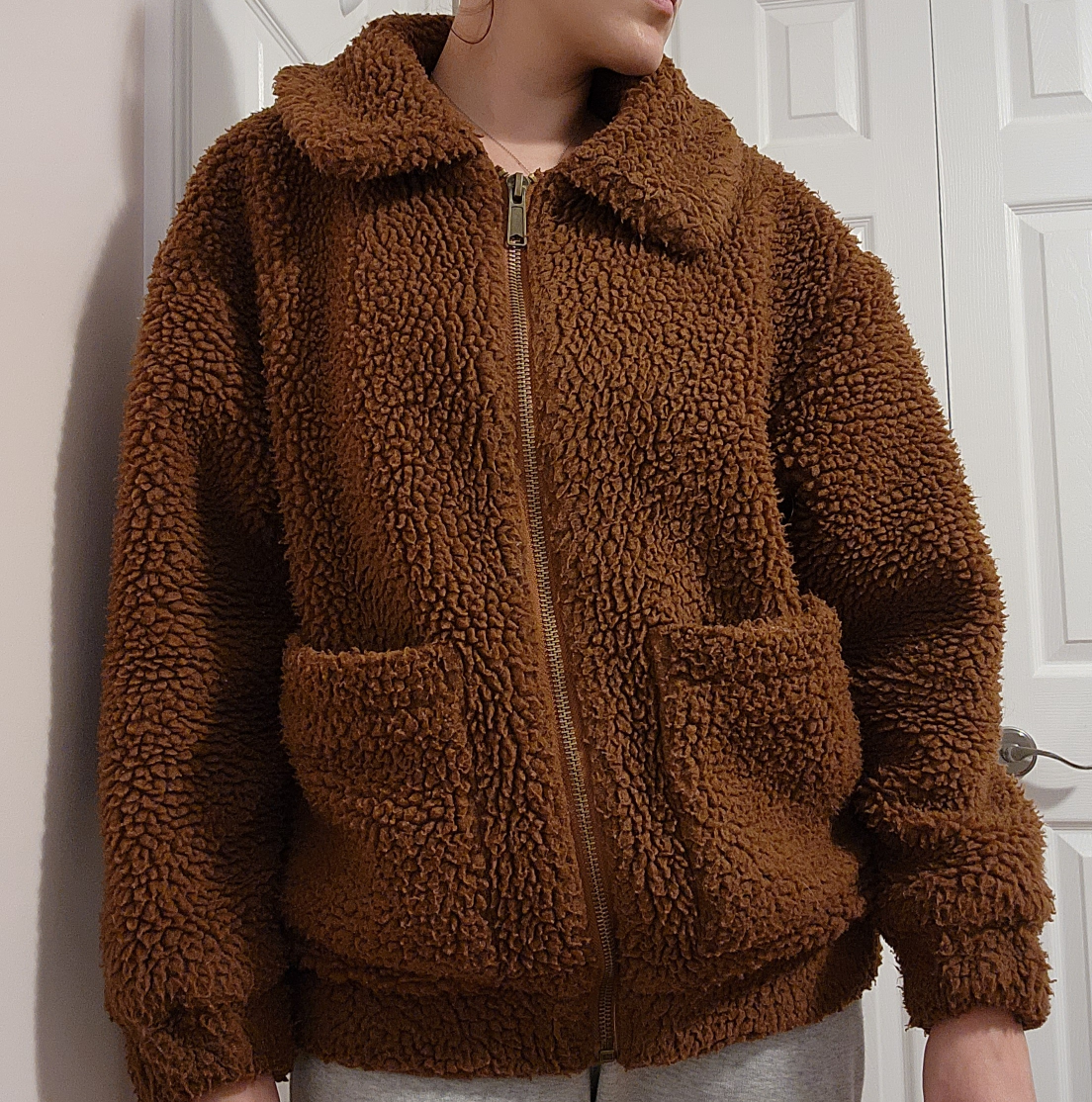 Garage® brown teddy pixie jacket image indicator(2)