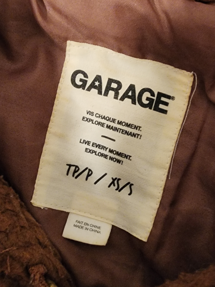 Garage® brown teddy pixie jacket image indicator(8)