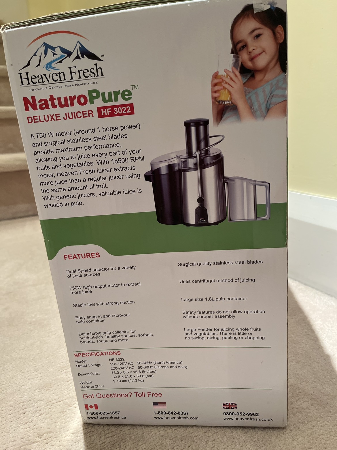 Nature Pure Deluxe Juicer - brand new in a box - photo 2