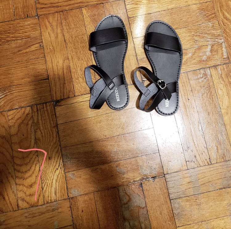 Black sandals