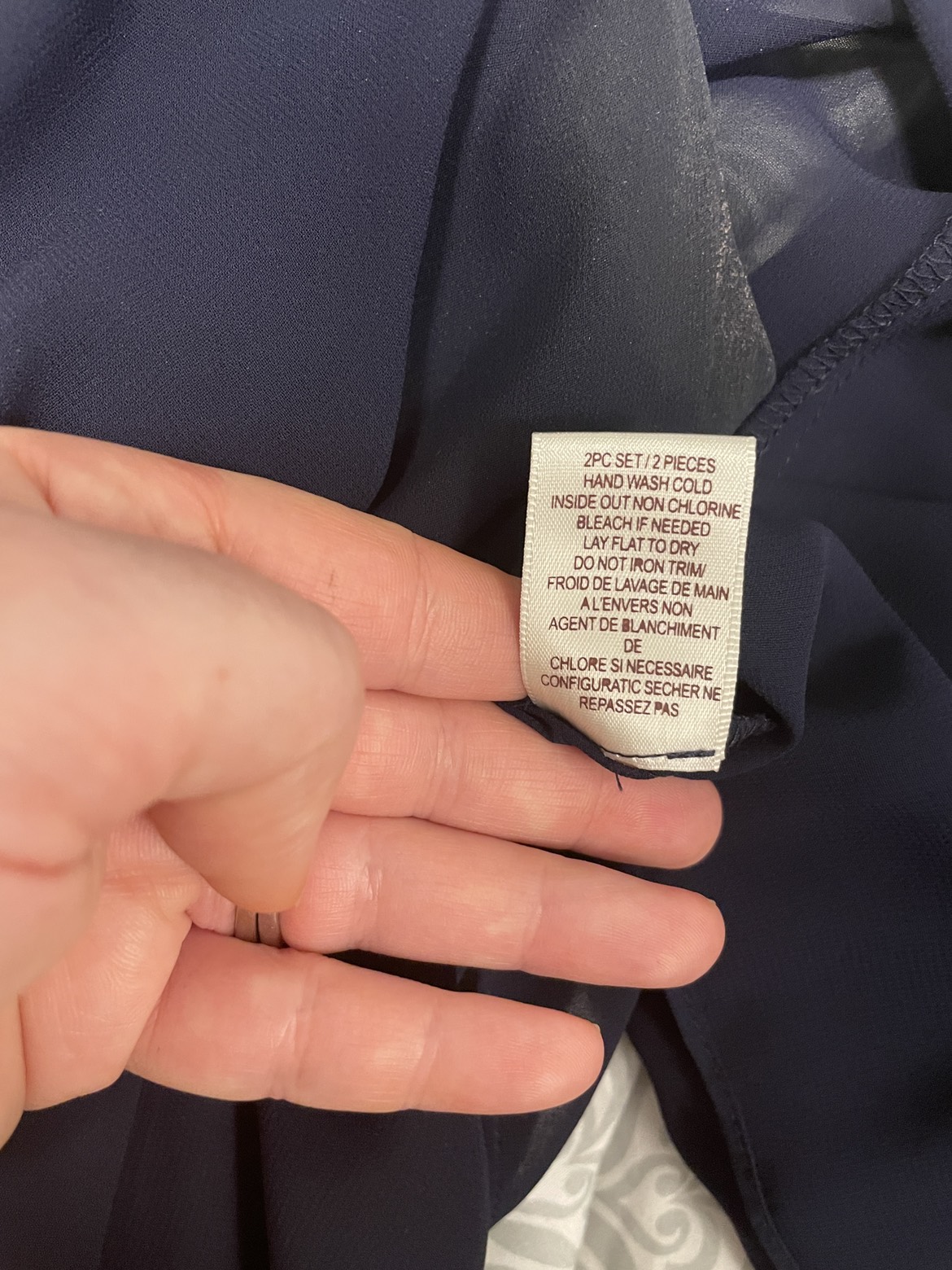 Navy blue beaded dress image indicator(4)