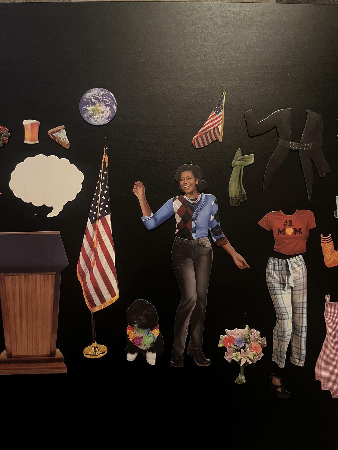 Barak and Michelle Obama Dress Up Magnets image indicator(4)
