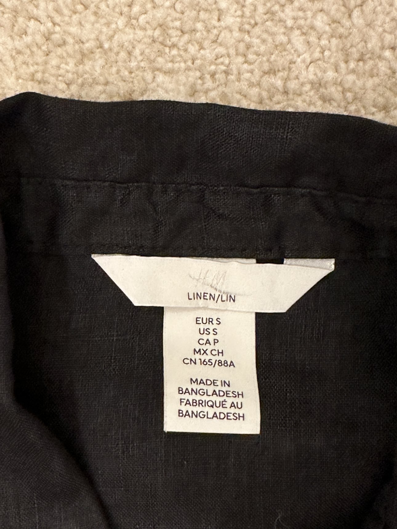 Black linen shirt - photo 4