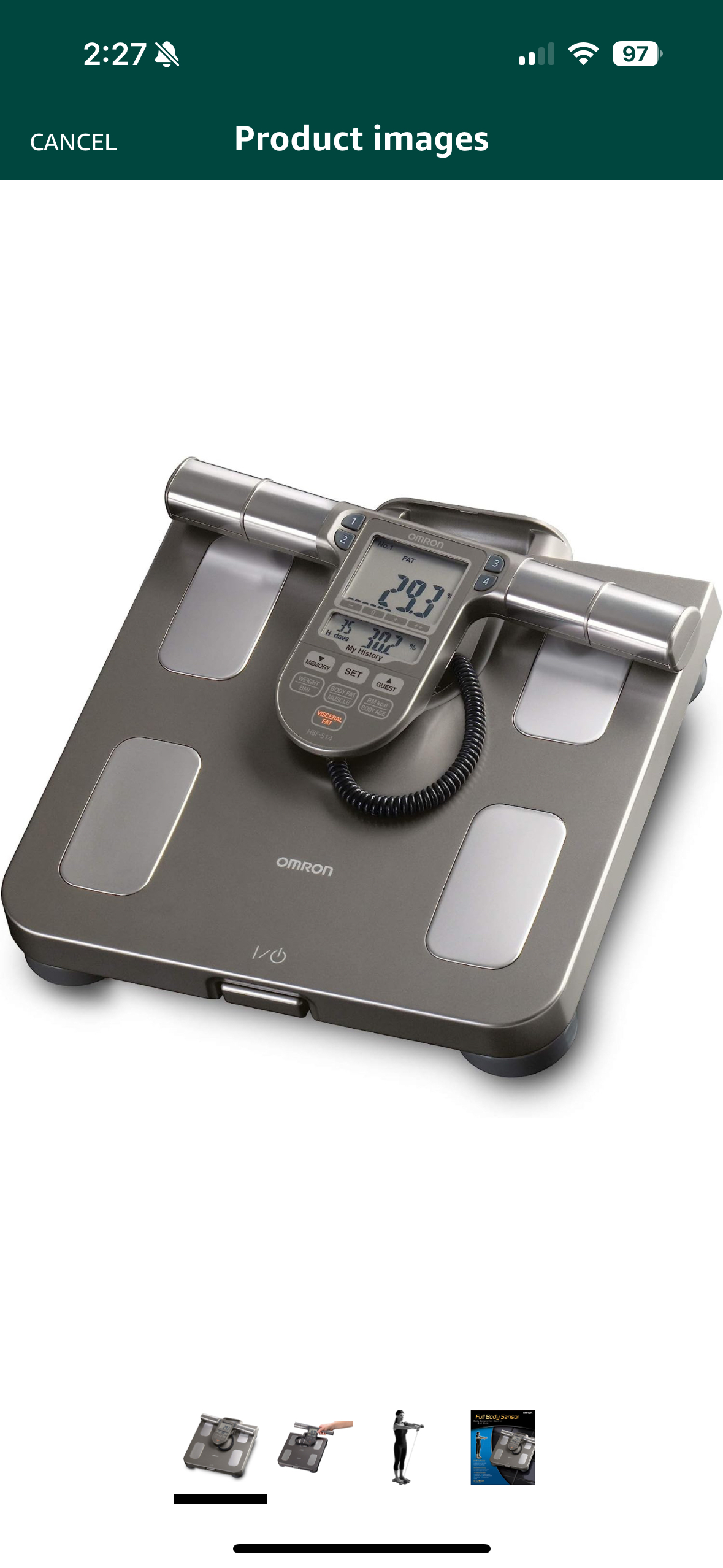 Omron HBF-514C Body Composition Monitor with Scale - photo 2