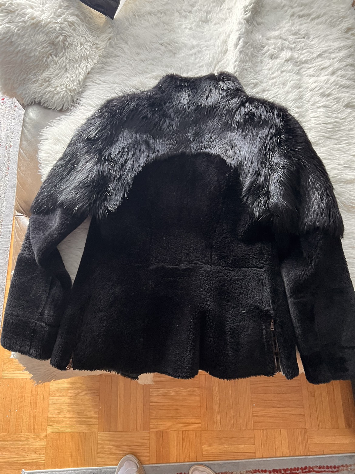 Real Black Fur coat - photo 2