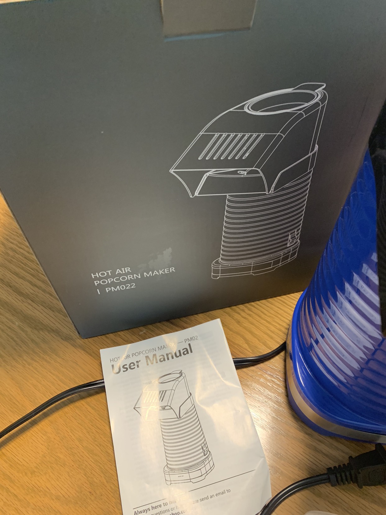 Hot air popcorn maker image indicator(3)