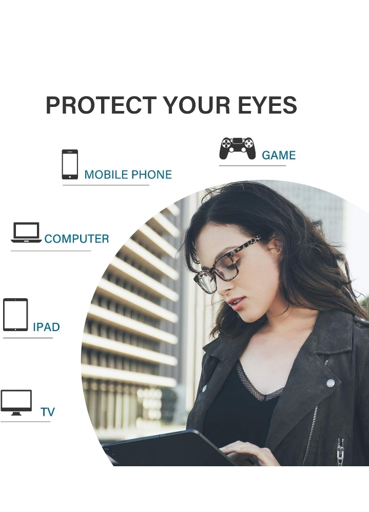 brand New blue light glassess for men and women image indicator(5)