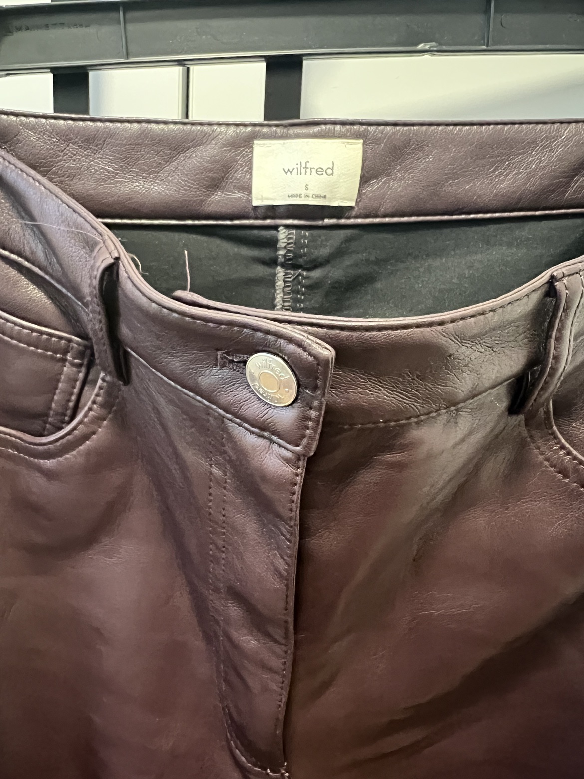 Wilfred Leather Pants (Aritzia) - photo 2