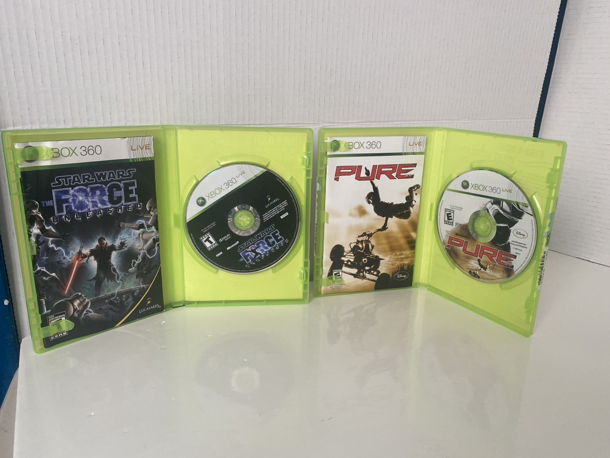 XBOX 360 Games (Starwars force & Pure) image indicator(2)