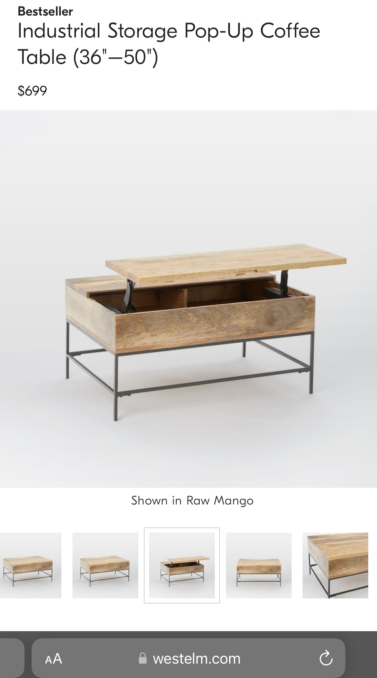 West Elm Coffee Table ❄️