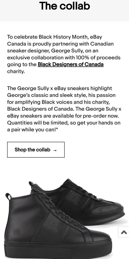 Limited Edition George Sully x ebay sneakers, sz 9.5/10 image indicator(6)