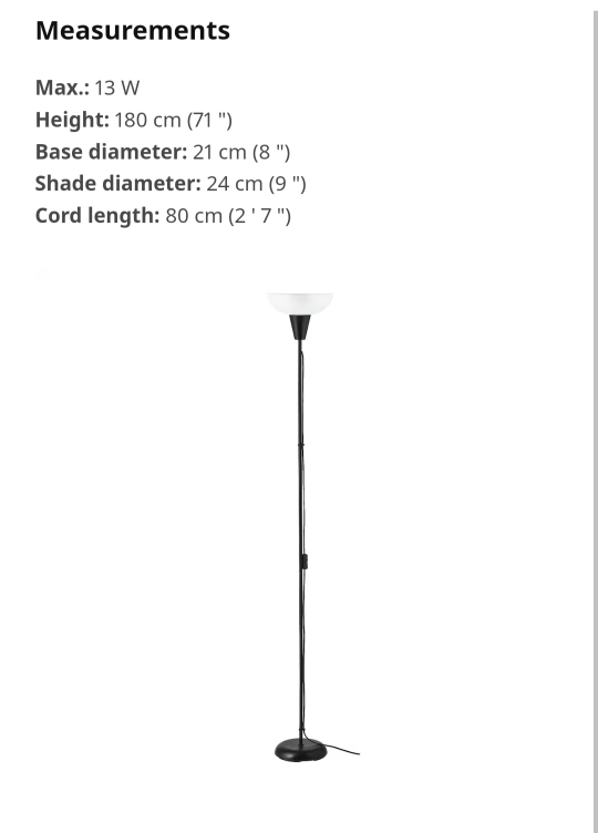 [Used] IKEA Tagarp Floor Lamp - photo 2