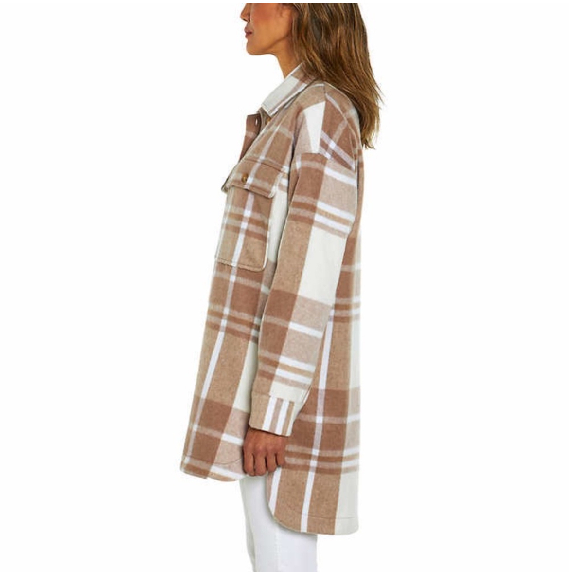 Banana Republic Womens Oversized Flannel Shirt Jacket / Shacket - photo 3