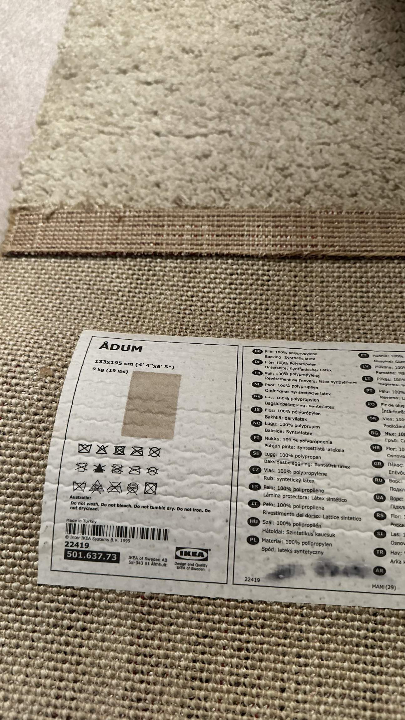 warm ikea large rug(carpet) - photo 2