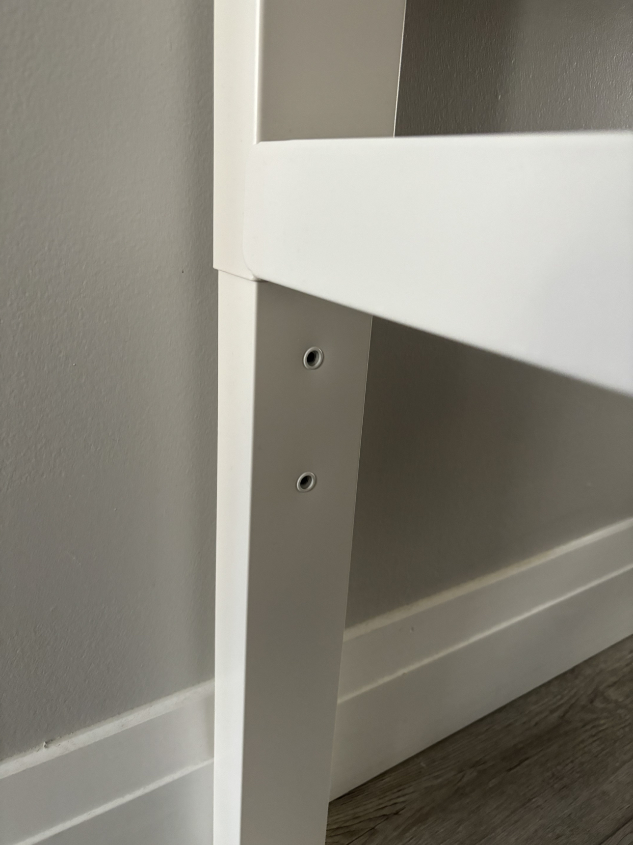 IKEA adjustable white desk - photo 3