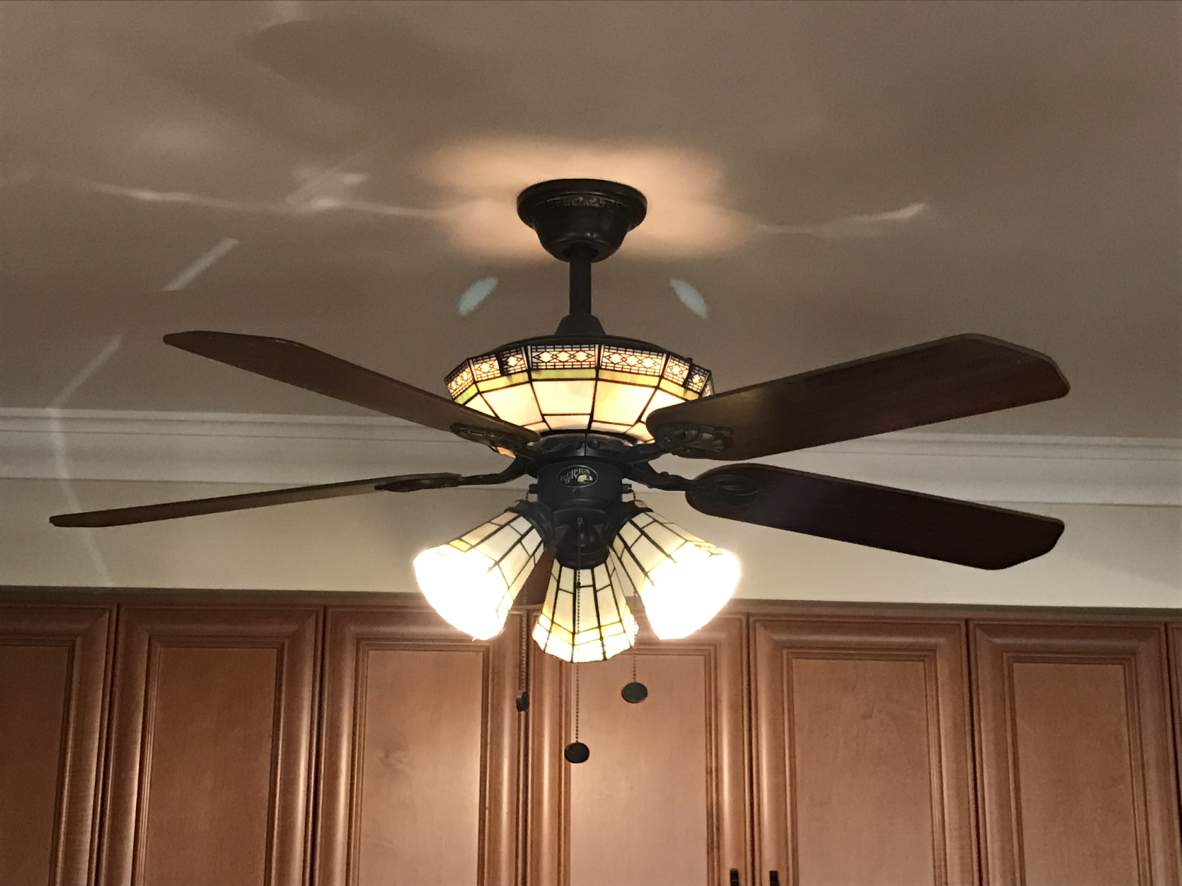 Stained Glass Ceiling Fan Light