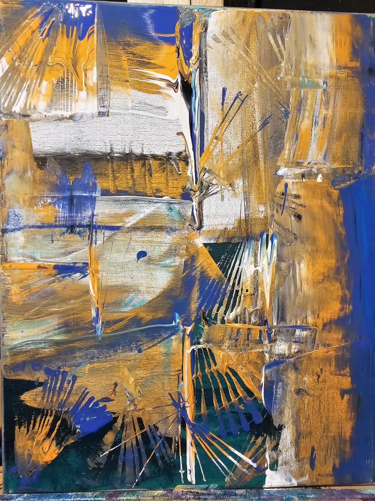 Abstract acrylic painting image indicator(2)