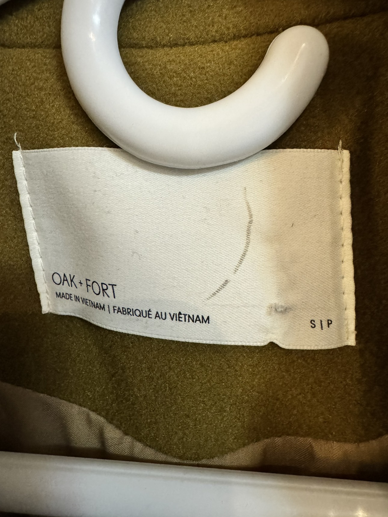 Oak + Fort woman coat (Olive Green) - photo 3