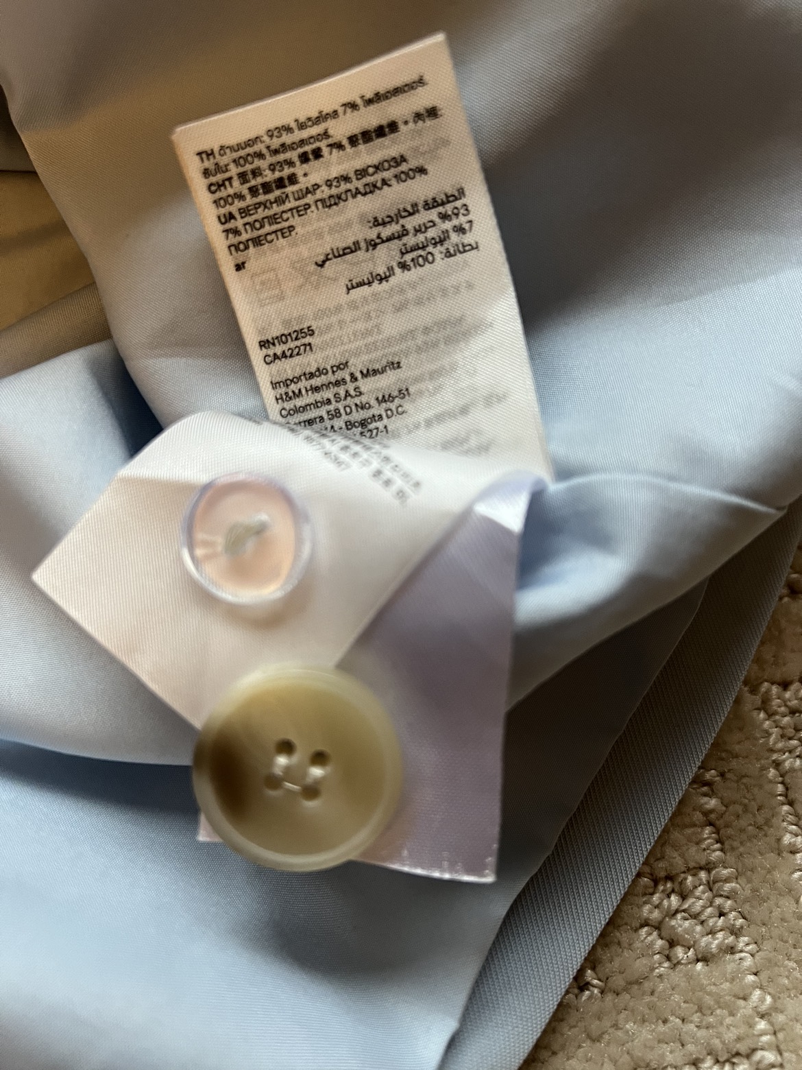 H&M Light Blue Oversized Blazer image indicator(3)