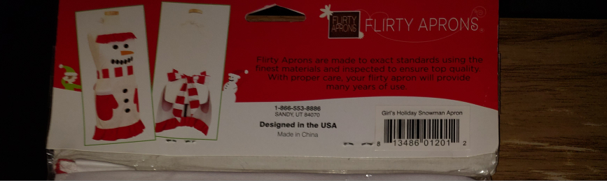 Girl's Snowman Apron BNIP ❄️ image indicator(2)