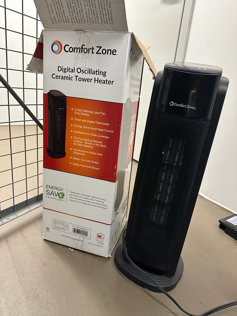 Comfort Zone. Digital Oscillating Ceramic Tower Heater - photo 2