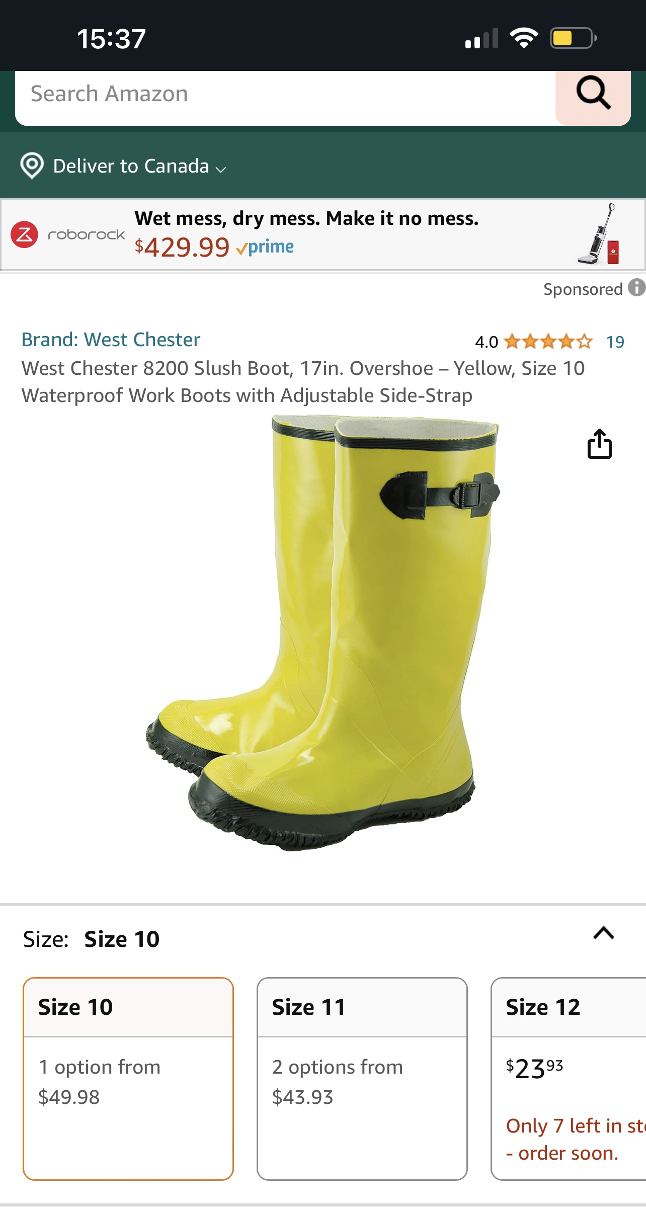 West Chester over the shoe slush boot. Price drop image indicator(2)
