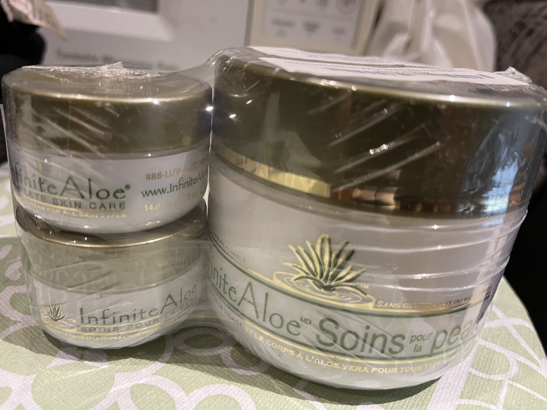 ❄️3pc infinite aloe skin care Aloe vera face and body cream thumbnail