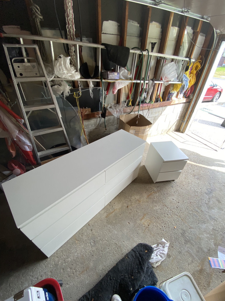 IKEA dresser and night stand