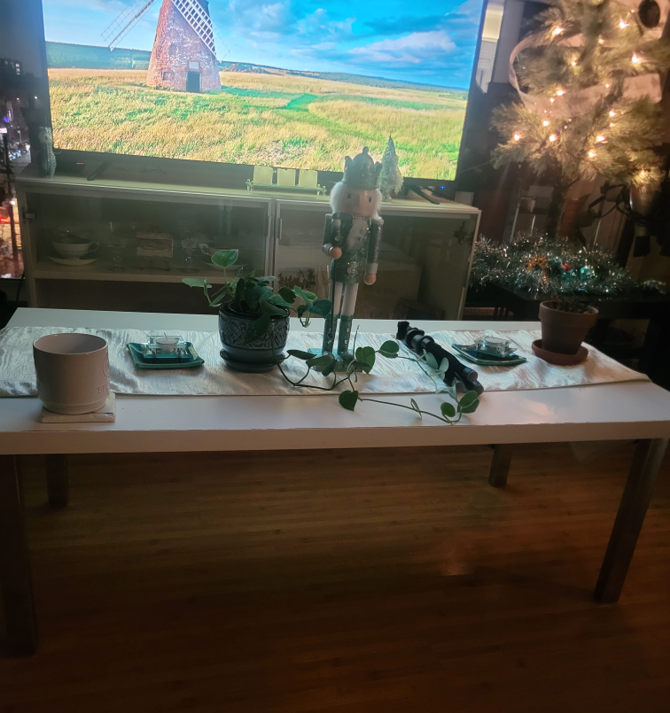white coffee table
