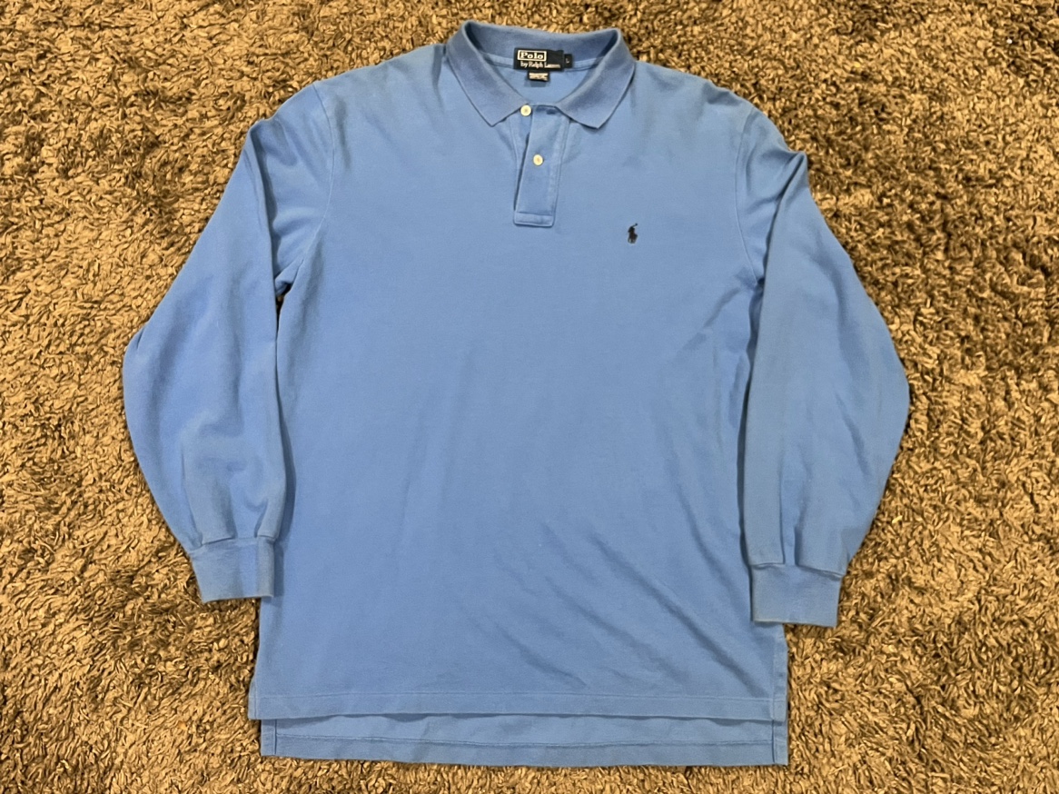 Ralph Lauren, long sleeve polo (large) thumbnail