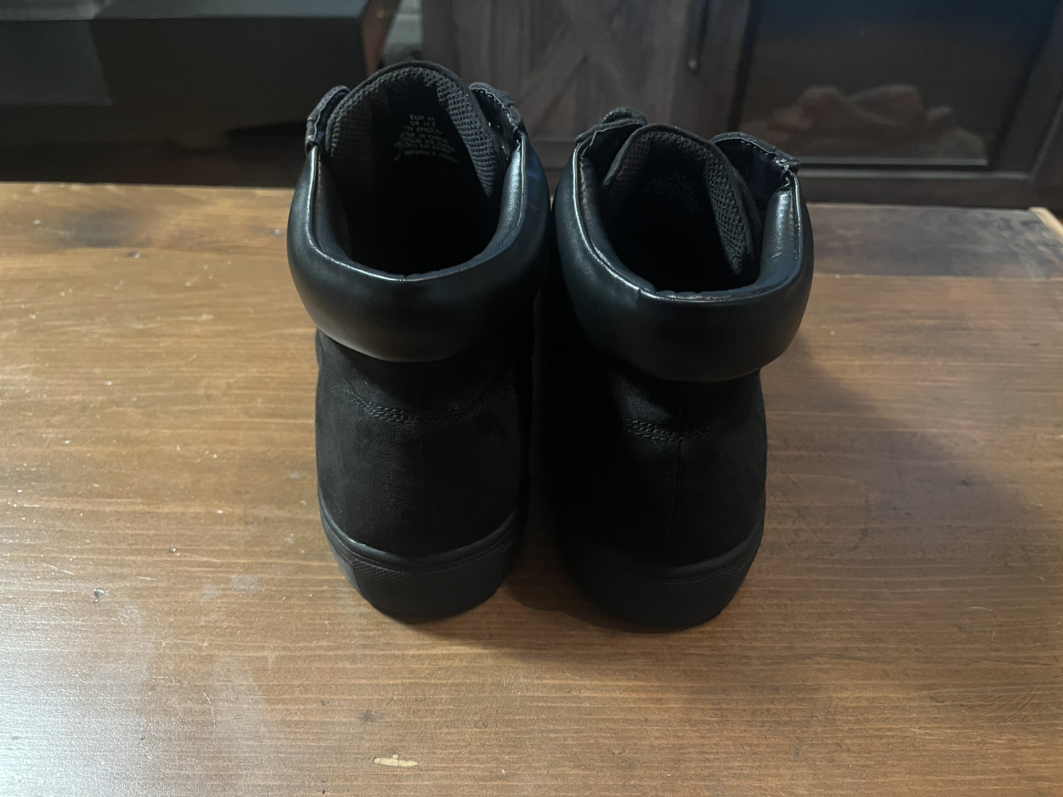 H&M Faux Suede Size 11.5 Men’s High Top Boots - photo 4