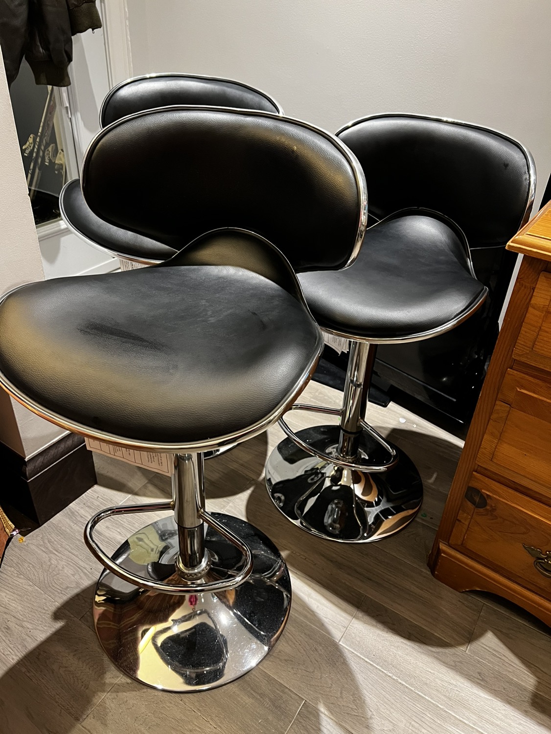 Set of 3 barstools - photo 2