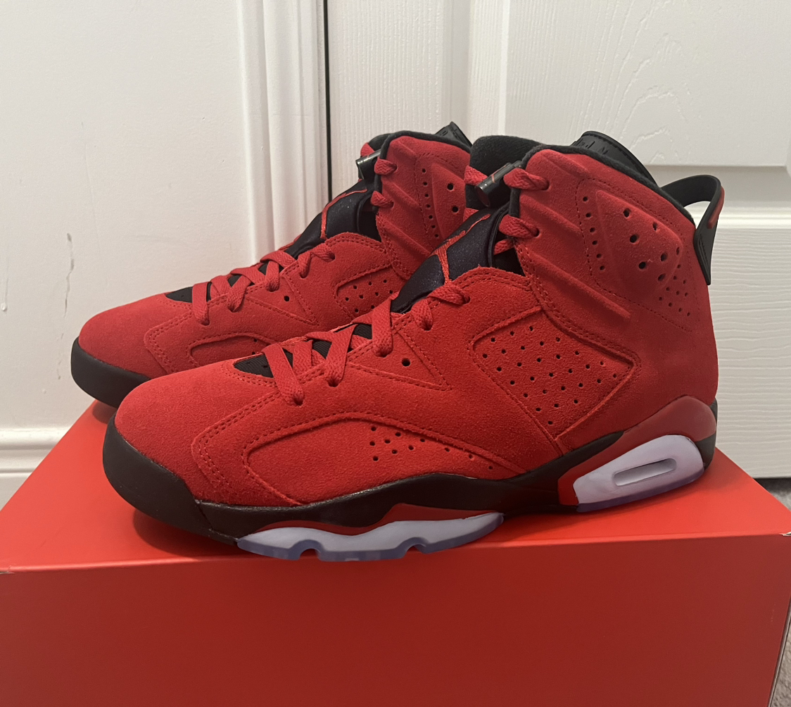 Men's Air Jordan 6 Retro Toro Bravo - Red