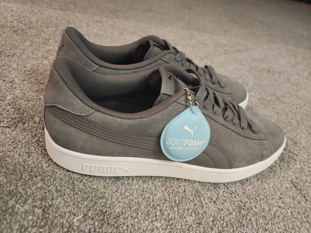 Puma V2 Grey Suede Canvas Shoes *NEW-Unworn! - Sz. 10.5 Men's - photo 4