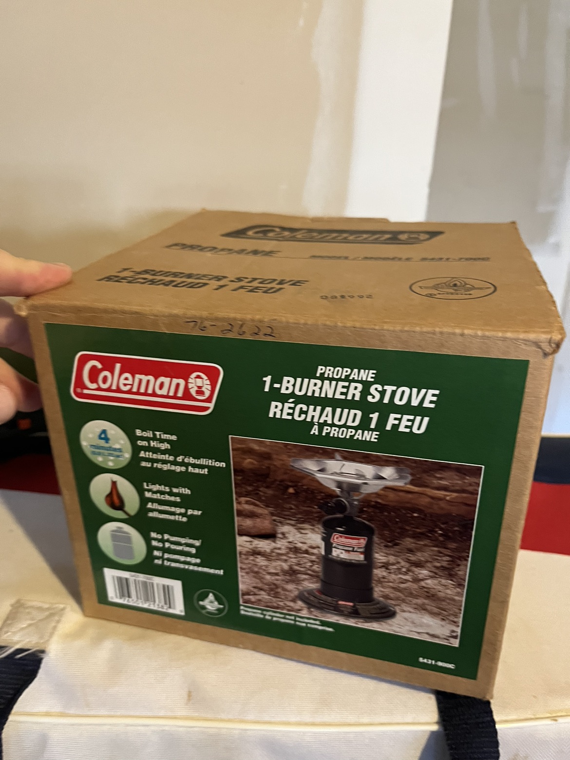Unopened Coleman one burner stove