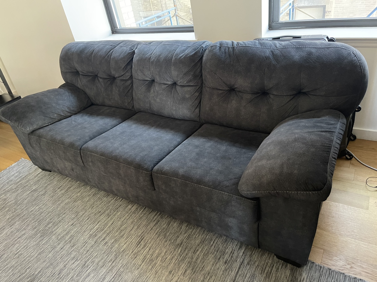Ashley Couch Dark blue - make offer need gone asap - photo 2