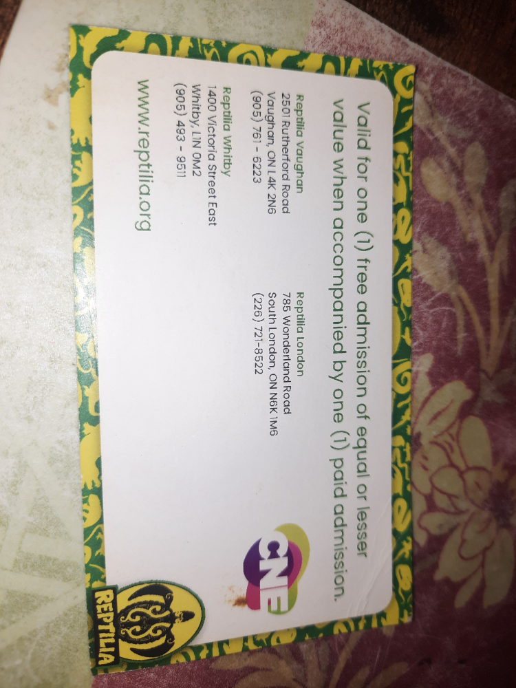 Free Reptilia Zoo Pass (read description)